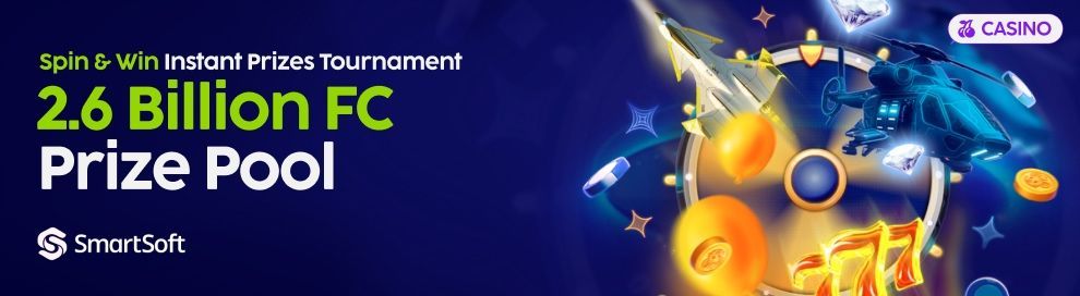 DRC Smartsoft Spin & Win Tournament April 26 