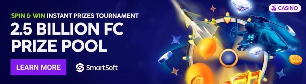 DRC Smartsoft Spin & Win Tournament April 26 